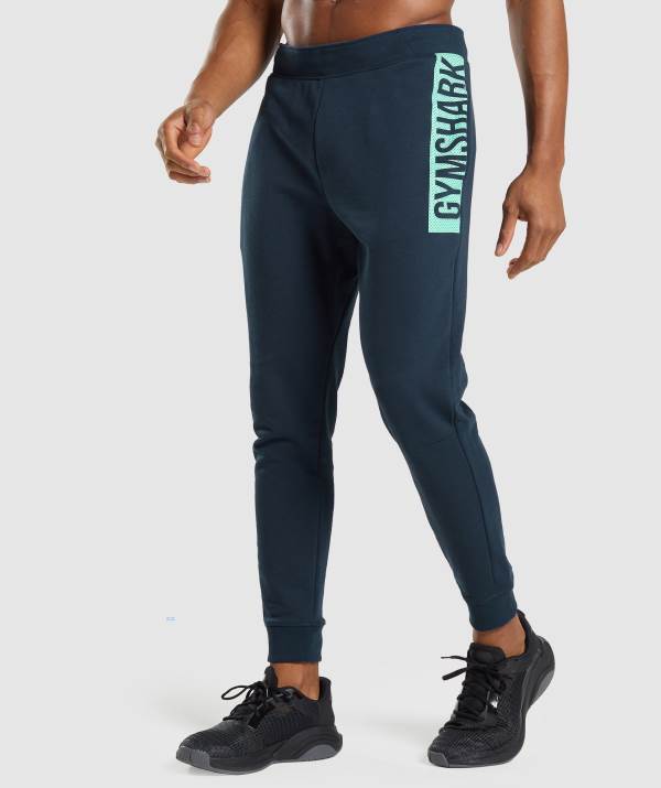 Panske Joggers Gymshark Bold Námornícka Modrá | QM1624930